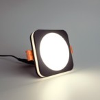 Įmontuojamas  LED šviestuvas LAYER BK 10W šilta balta (3000K) Juodas