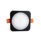 Įmontuojamas  LED šviestuvas LAYER BK 10W šilta balta (3000K) Juodas