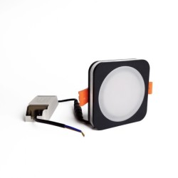 Įmontuojamas  LED šviestuvas LAYER BK 10W šilta balta (3000K) Juodas