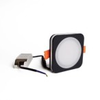 Įmontuojamas  LED šviestuvas LAYER BK 10W šilta balta (3000K) Juodas