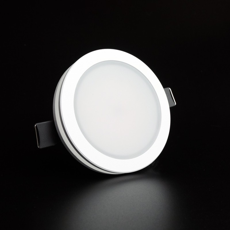 Įmontuojamas LED šviestuvas LAYER ROUND 9W šilta balta (3000K)