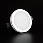 Įmontuojamas LED šviestuvas LAYER ROUND 9W šilta balta (3000K)
