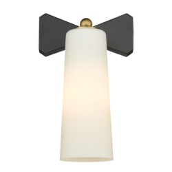 Sieninis šviestuvas BOW W01169BK 1xE27