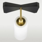 Sieninis šviestuvas BOW W01169BK 1xE27
