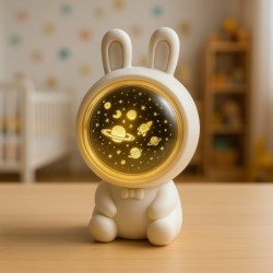 Naktinis LED šviestuvas COSMONAUTA 4W 3000K-9800K-Mėlyna USB 5V 1A su muzika