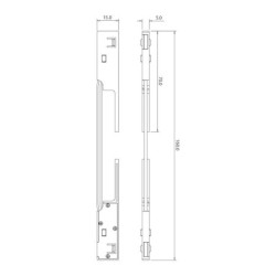 SLIM5 Magnetinės sistemos kampinė elektrinė jungtis 5mm