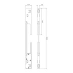 SLIM5 Magnetinės sistemos kampinė elektrinė jungtis 5mm