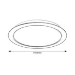 LED panelė Shaun LED 12W 4000K Neutrali balta (Juoda)