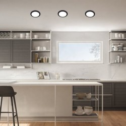 LED panelė Shaun LED 12W 4000K Neutrali balta (Juoda)