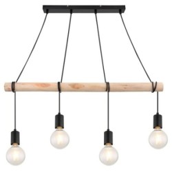 Pakabinamas šviestuvas Pablo E27 4x MAX 40W (Matinė Juoda)