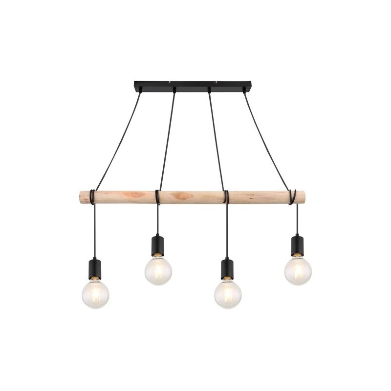 Pakabinamas šviestuvas Pablo E27 4x MAX 40W (Matinė Juoda)