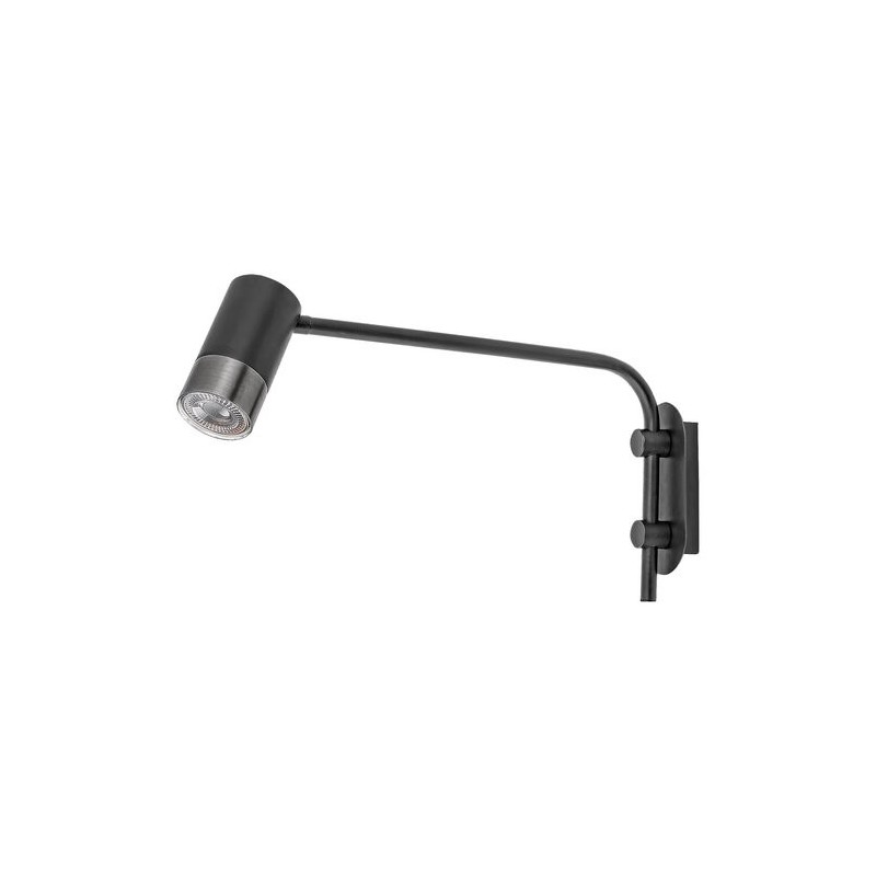 Sieninis šviestuvas Zircon GU10 1X MAX 5W (Matinė Juoda)