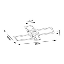 Lubinis šviestuvas Ashton LED 24W 4000K Neutrali balta (Chromo)