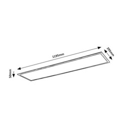 Lubinis šviestuvas Almond LED 40W 4000K Neutrali balta (Buko)