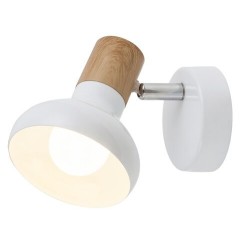 Sieninis šviestuvas Holly E14 1x MAX 40W (Balta)