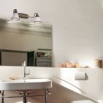 Sieninis šviestuvas Grando E14 R50 2x MAX 40W (Bronzos)