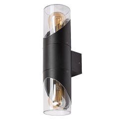 Sieninis lauko šviestuvas Novigrad E27 2x MAX 28W (Juoda)