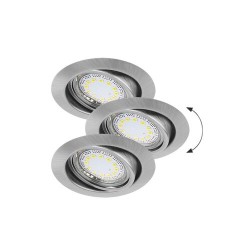 Įmontuojamas šviestuvas Lite GU10 1x MAX 50W 3000K Šilta balta (Chromo)