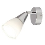 Sieninis šviestuvas Nicolette E14 1x MAX 40W (Chromo)