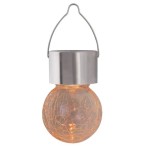 Saulės energija įkraunamas šviestuvas Yola LED 0.06W Šilta balta (Chromo)