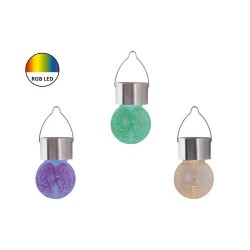Saulės energija įkraunamas šviestuvas Yola LED 0.06W Šilta balta (Chromo)