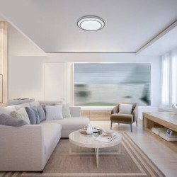 Lubinis šviestuvas Lupita LED 40W 3000-6500K CCT keičiama balta spalva (Sidabro)