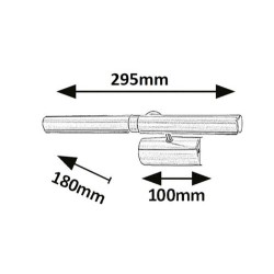 Šviestuvai paveikslams - veidrodžiams Picture light G9 2x MAX 15W 2700K Šilta balta (Bronzos)