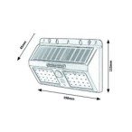 Saulės energija įkraunamas šviestuvas Ostrava LED 2.4W 4000K Neutrali balta (Juoda)