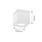 Lubinis lauko šviestuvas Akron GU10 1x MAX 35W (Antracito)