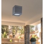 Lubinis lauko šviestuvas Akron GU10 1x MAX 35W (Antracito)