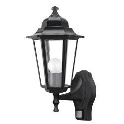 Sieninis lauko šviestuvas Velence E27 1x MAX 60W (Juoda)