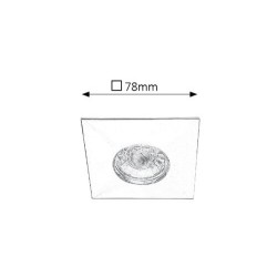 Įmontuojamas šviestuvas Randy LED 4W 3000K Šilta balta (Chromo)