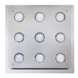 Lubinis šviestuvas Naomi GU10 9x MAX 15W 3000K Šilta balta (Chromo)
