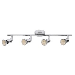 Lubinis šviestuvas Norton LED GU10 4x MAX 50W 3000K Šilta balta (Chromo)