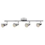 Lubinis šviestuvas Norton LED GU10 4x MAX 50W 3000K Šilta balta (Chromo)