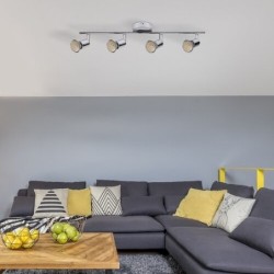 Lubinis šviestuvas Norton LED GU10 4x MAX 50W 3000K Šilta balta (Chromo)