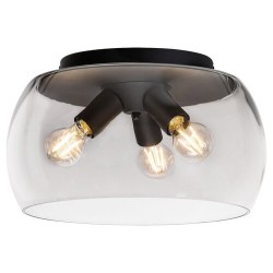 Lubinis šviestuvas Ursula E27 3x MAX 40W (Juoda)