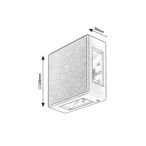 Sieninis lauko šviestuvas Lippa LED 6W 3000K Šilta balta (Juoda)