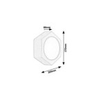 Sieninis lauko šviestuvas Avola LED 9W 3000K Šilta balta (Antracito)