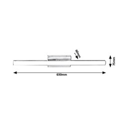 Sieninis šviestuvas Bastian LED 13W 4000K Neutrali balta (Chromo)