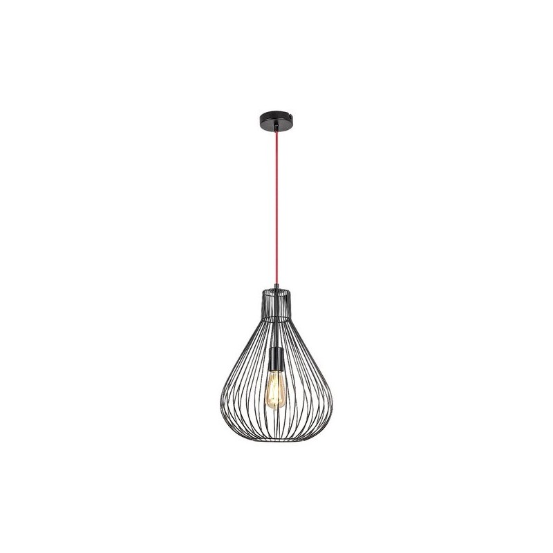 Pakabinamas šviestuvas Zille E27 1x MAX 40W (Matinė Juoda)