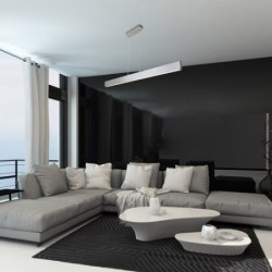 Pakabinamas šviestuvas Tithania LED 24W 2700-6500K CCT keičiama balta spalva (Braižyto Aliuminio)