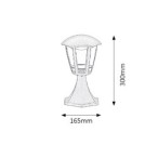 Pastatomas lauko šviestuvas Sorrento LED 8W 3000K Šilta balta (Matinė Juoda)