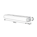 Sieninis šviestuvas Matt LED 15W 4000K Neutrali balta (Chromo)