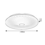 Lubinis šviestuvas Galeti2 LED 24W 4000K Neutrali balta (Sidabro)