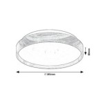 Lubinis šviestuvas Leana2 LED 24W 3000K Šilta balta (Buko)