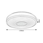 Lubinis šviestuvas Sedona2 LED 24W 4000K Neutrali balta (Juoda)