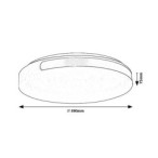 Lubinis šviestuvas Danuta2 LED 24W 4000K Neutrali balta (Chromo)