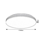 Lubinis šviestuvas Oscar2 LED 18W 4000K Neutrali balta (Balta)