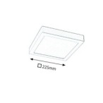LED panelė Lois LED 18W 3000K Šilta balta (Chromo)